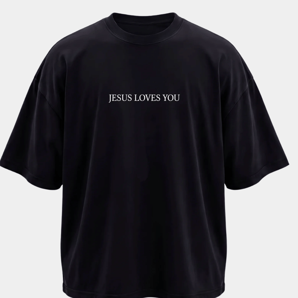 Tshirt oversized  JESUS LOVES YOU
