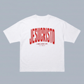 Tshirt oversized-ROJO JESUCRISTO EL CAMINO LA VERDAD Y LA VIDA