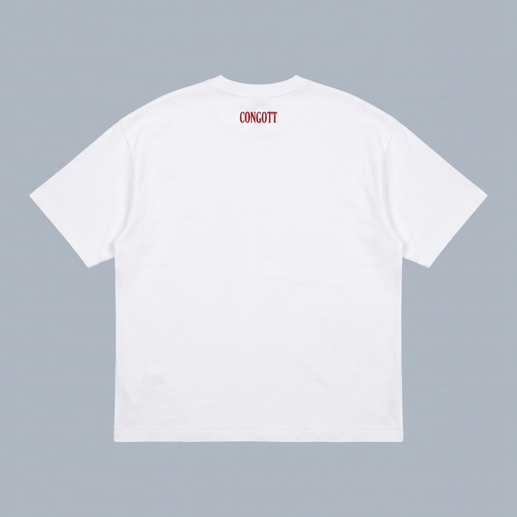 Tshirt oversized-ROJO JESUCRISTO EL CAMINO LA VERDAD Y LA VIDA