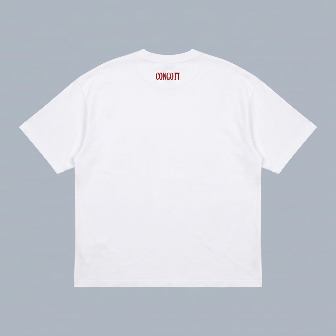 Tshirt oversized-ROJO JESUCRISTO EL CAMINO LA VERDAD Y LA VIDA