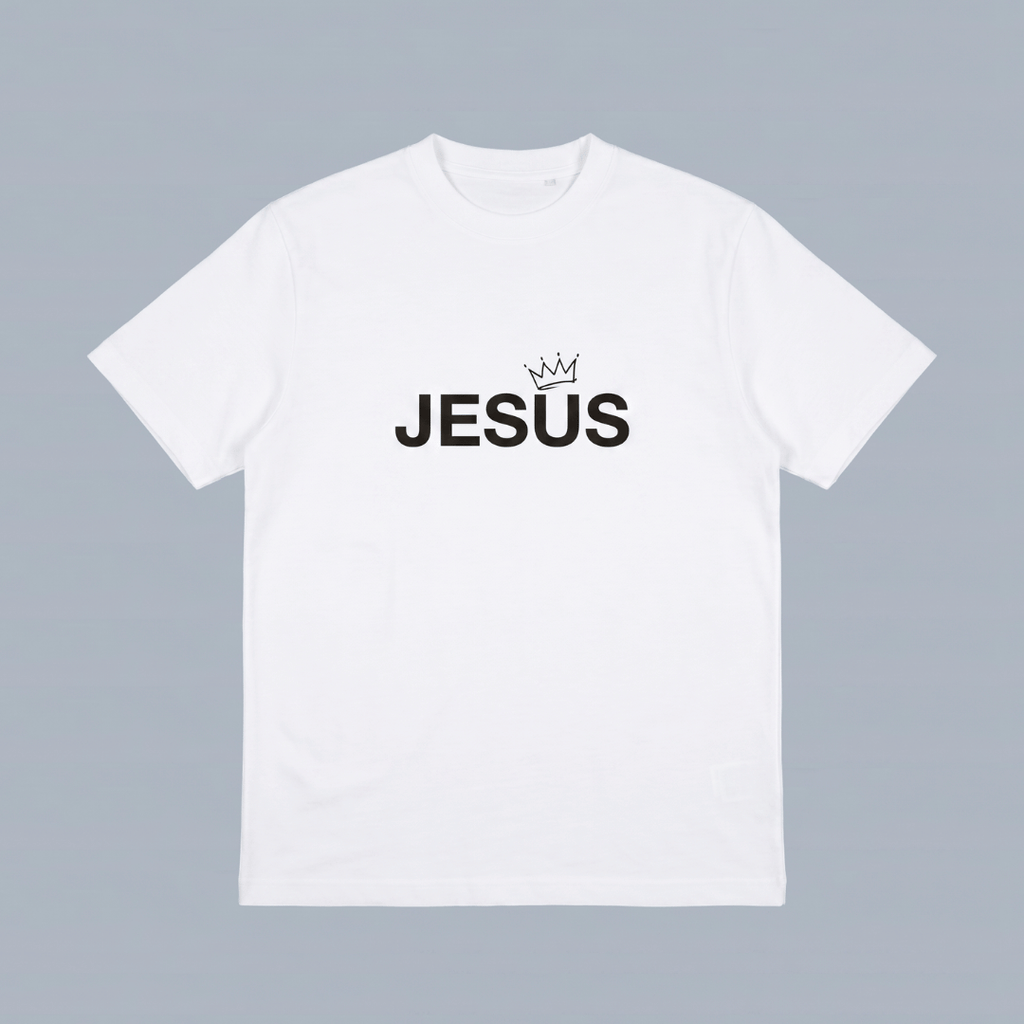 Tshirt oversized-BLANCO JESUS CORONA