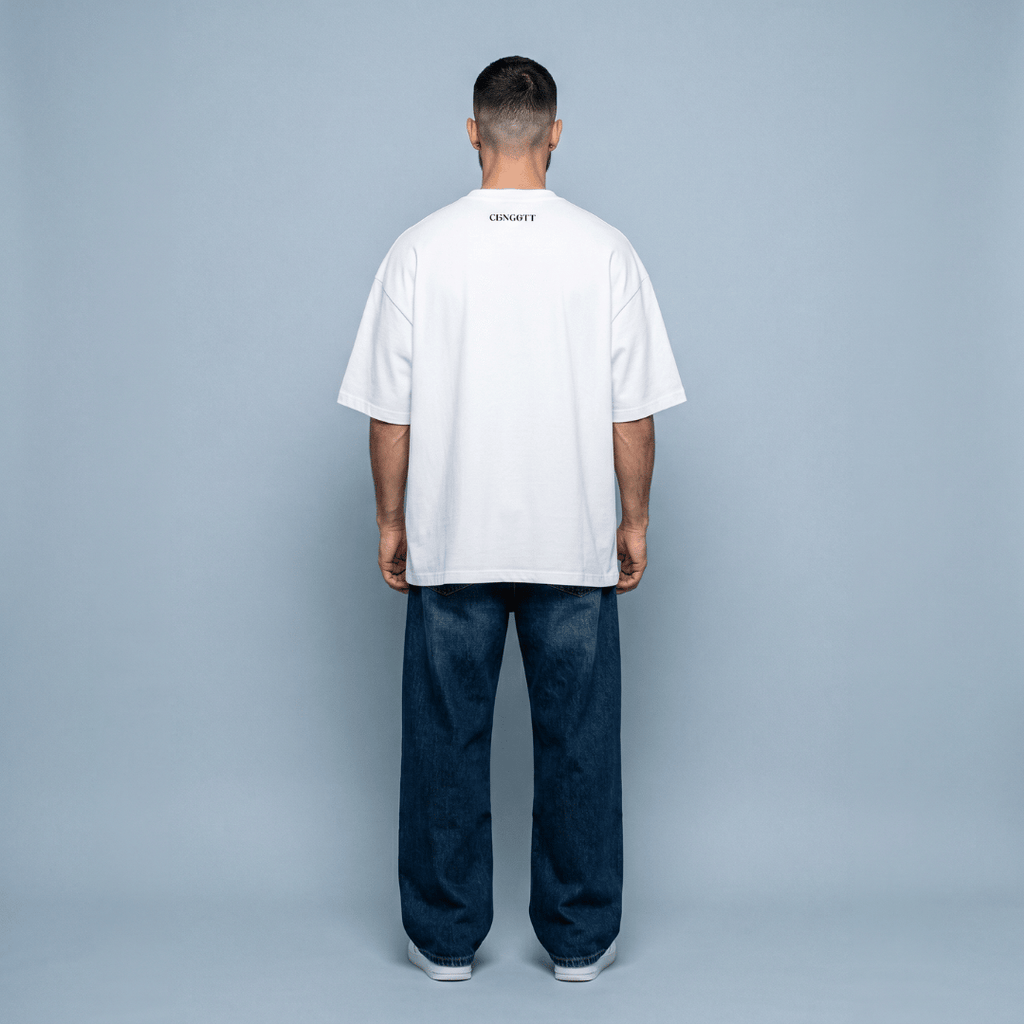 Tshirt oversized-BLANCO JESUS CORONA