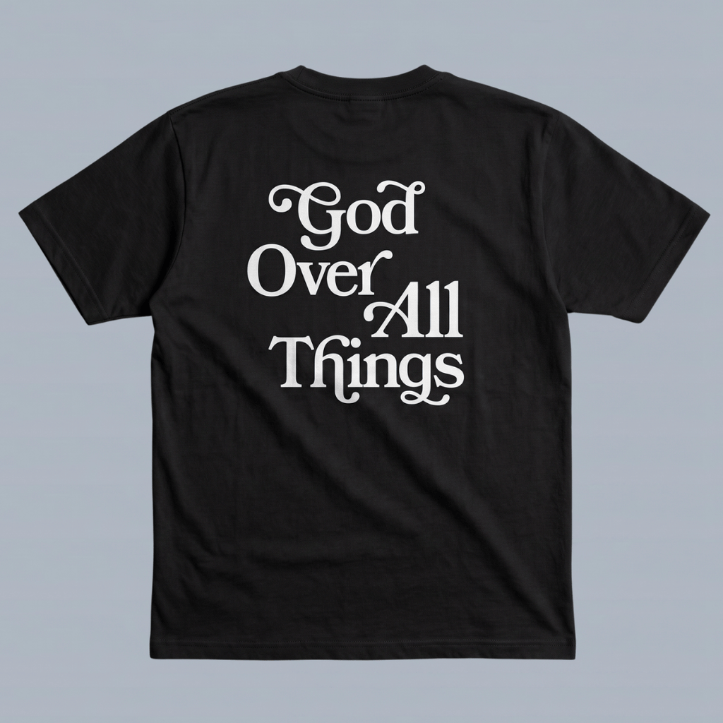 Tshirt oversized GOD OVER ALL THINGS / Hombre