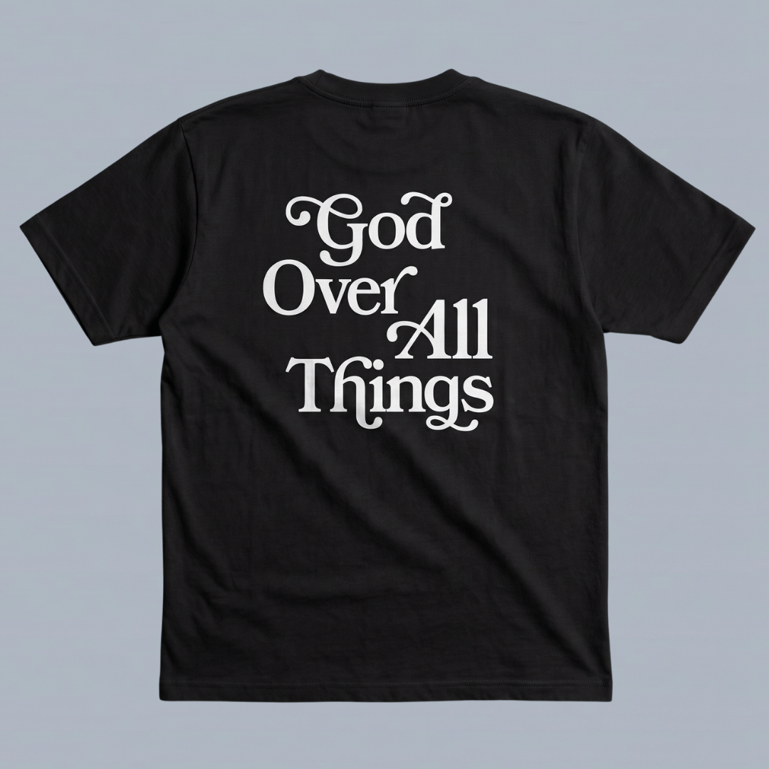 Tshirt oversized GOD OVER ALL THINGS / Hombre