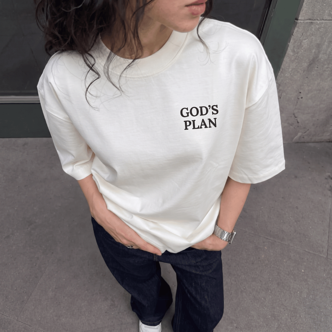 Tshirt oversized YOUR PLAN GOD PLAN / MUJER