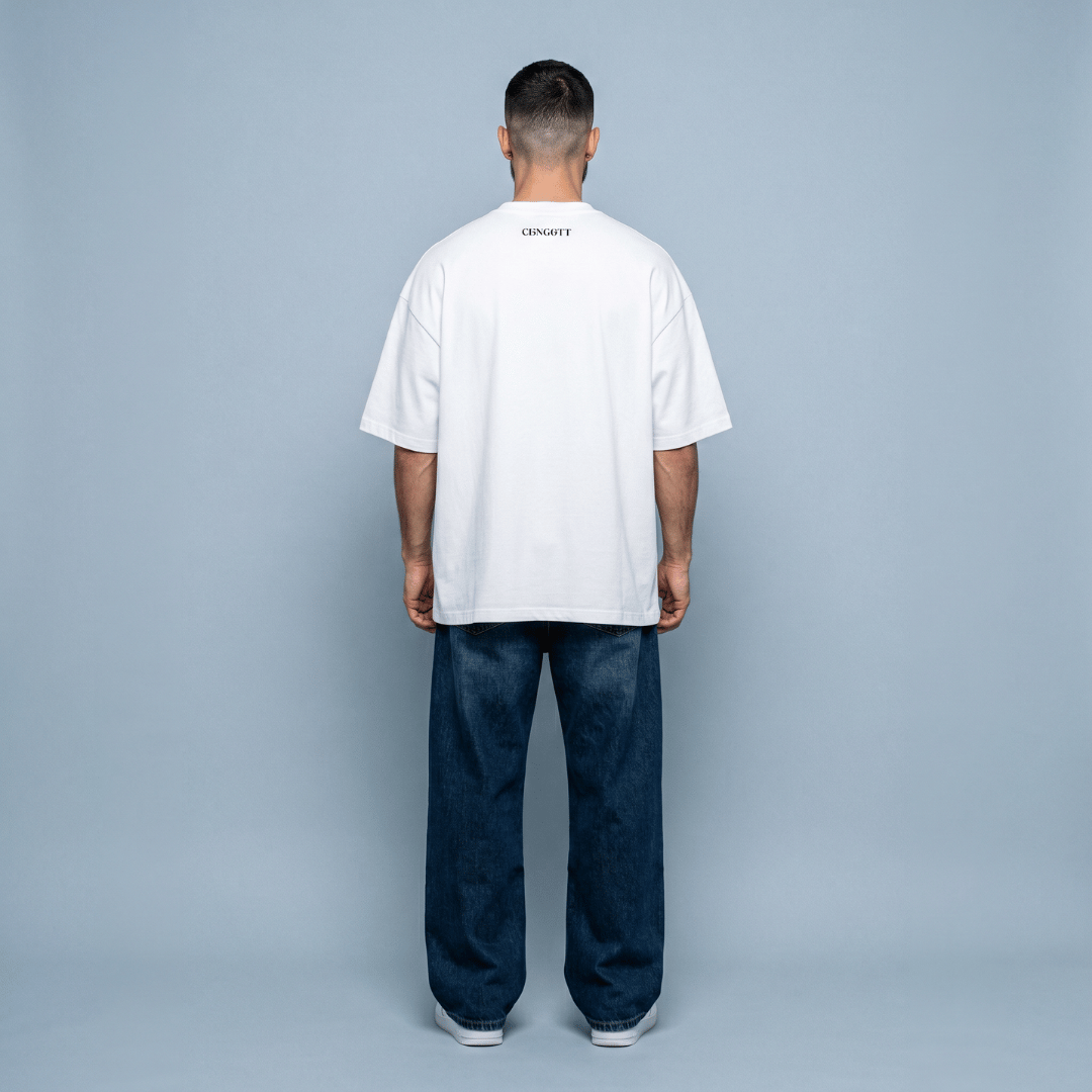 Tshirt oversized-BLANCO LA FE MUEVE MONTAÑAS