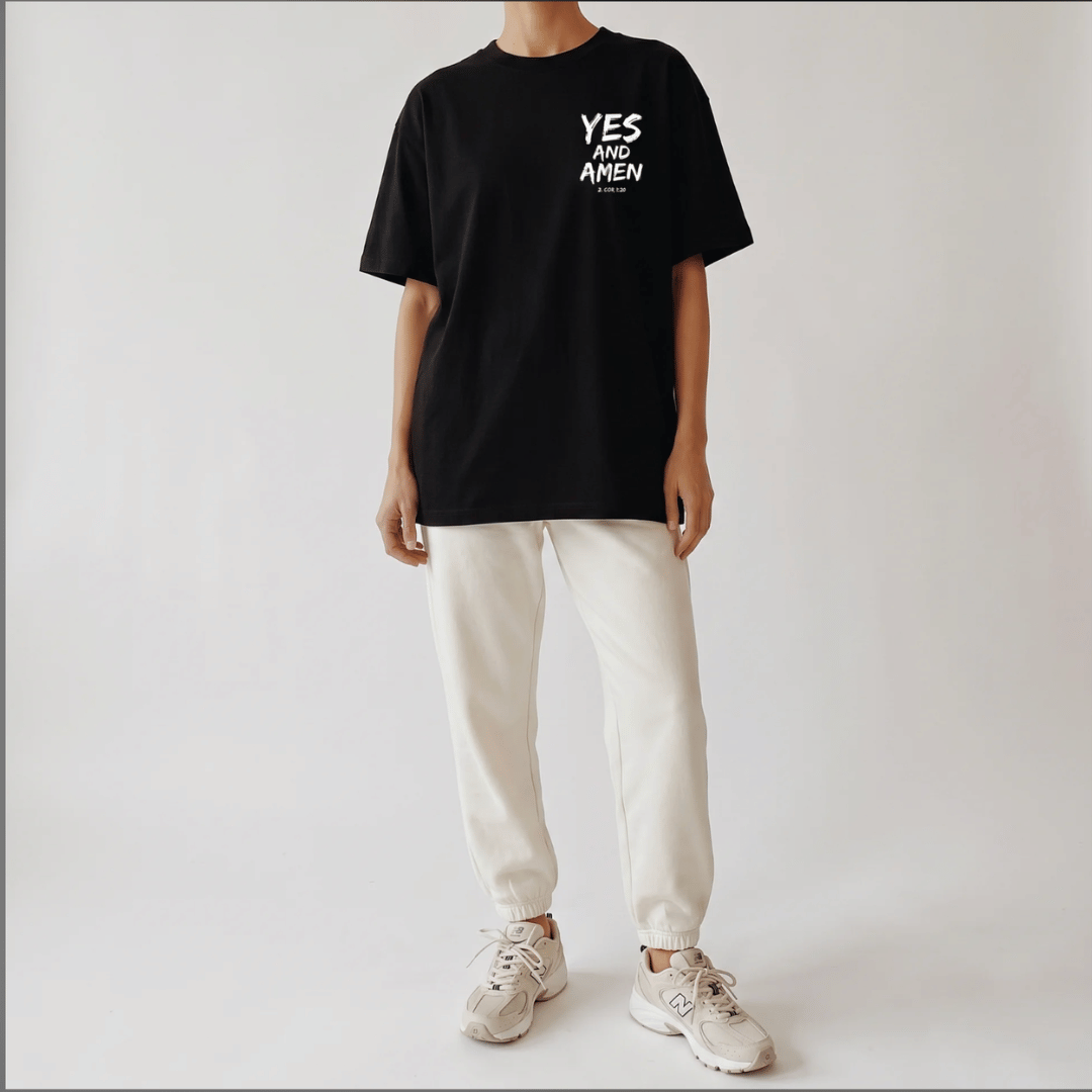 Tshirt oversized- MUJER-  YES AND AMEN