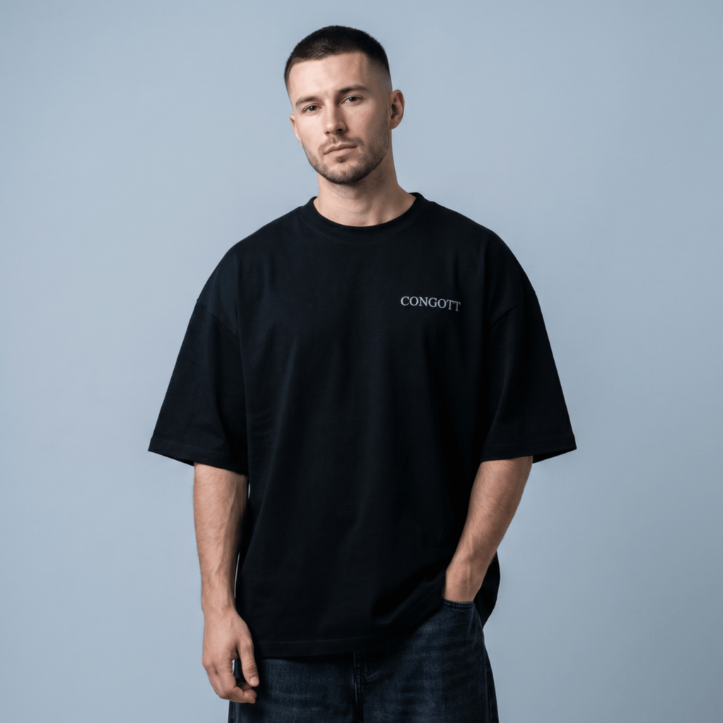 Tshirt oversized-NEGRO GOD IS PLAN / HOMBRE