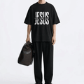 Tshirt oversized- NEGRA JESUS THE WAY