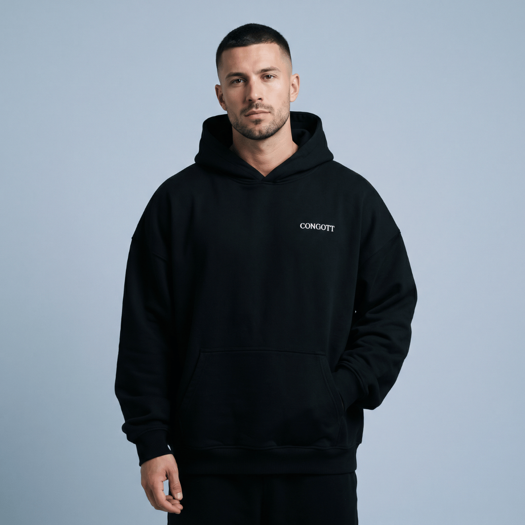 Buzo UNISEX JESUS LOVE YOU NEGRO