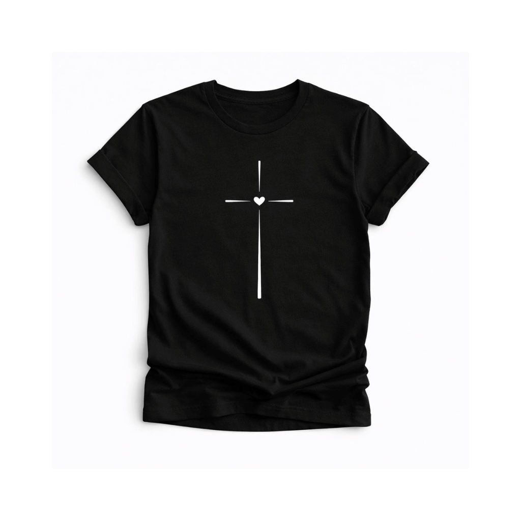 CAMISETA HOMBRE CORAZON CRUZ   / HOMBRE