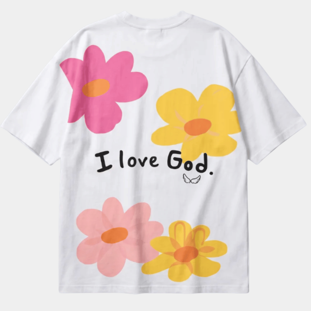 Tshirt oversized-I LOVE GOD / MUJER