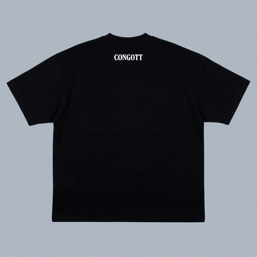 Tshirt oversized- NEGRA JESUSCRISTO 1002 / HOMBRE