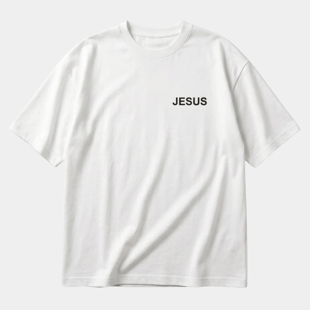 Tshirt oversized-BLANCO JESUS CORONA