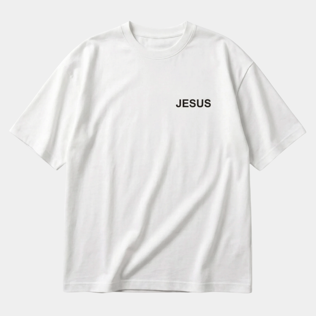 Tshirt oversized-BLANCO JESUS CORONA