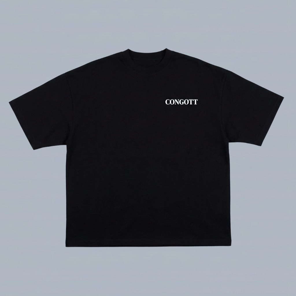 Tshirt oversized-NEGRO NO ME SOLTARAS / HOMBRE