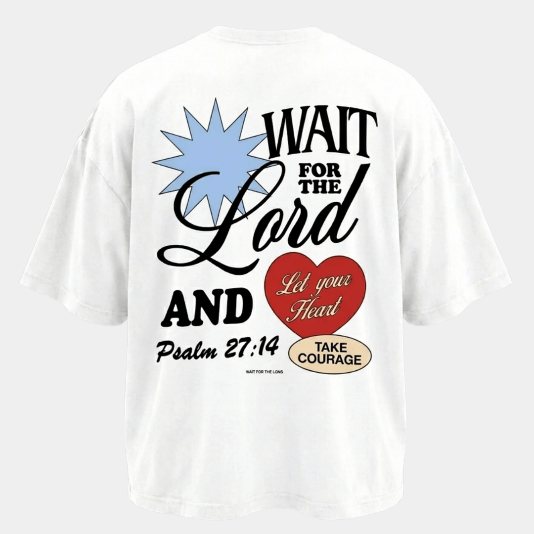 Tshirt oversized-BLANCO Pralm 27:14 / HOMBRE