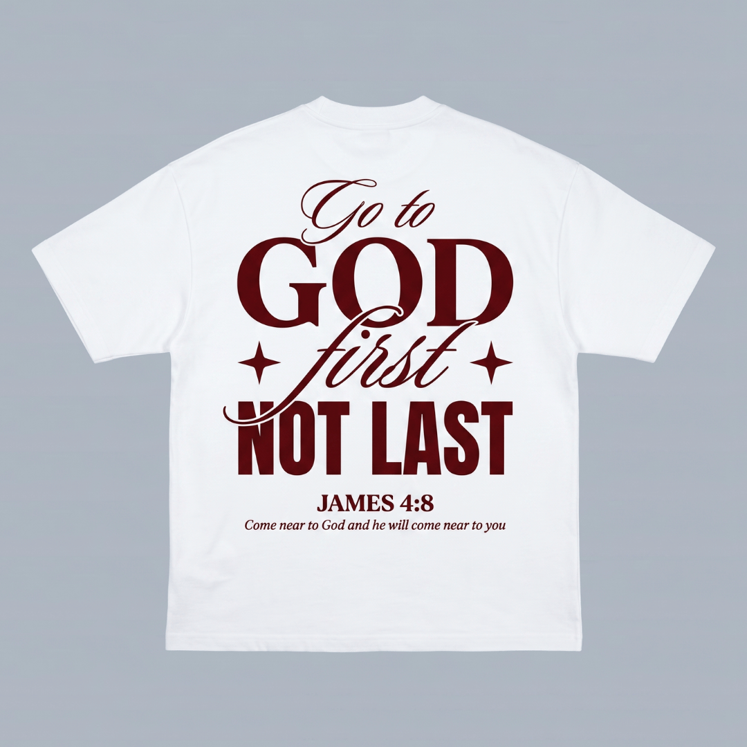 Tshirt oversized  GO TO GOD FIRST / MUJER