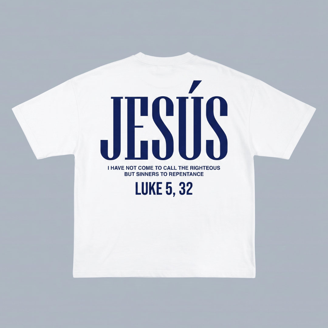 Tshirt oversized  JESUS LUKE 5:32 / MUJER