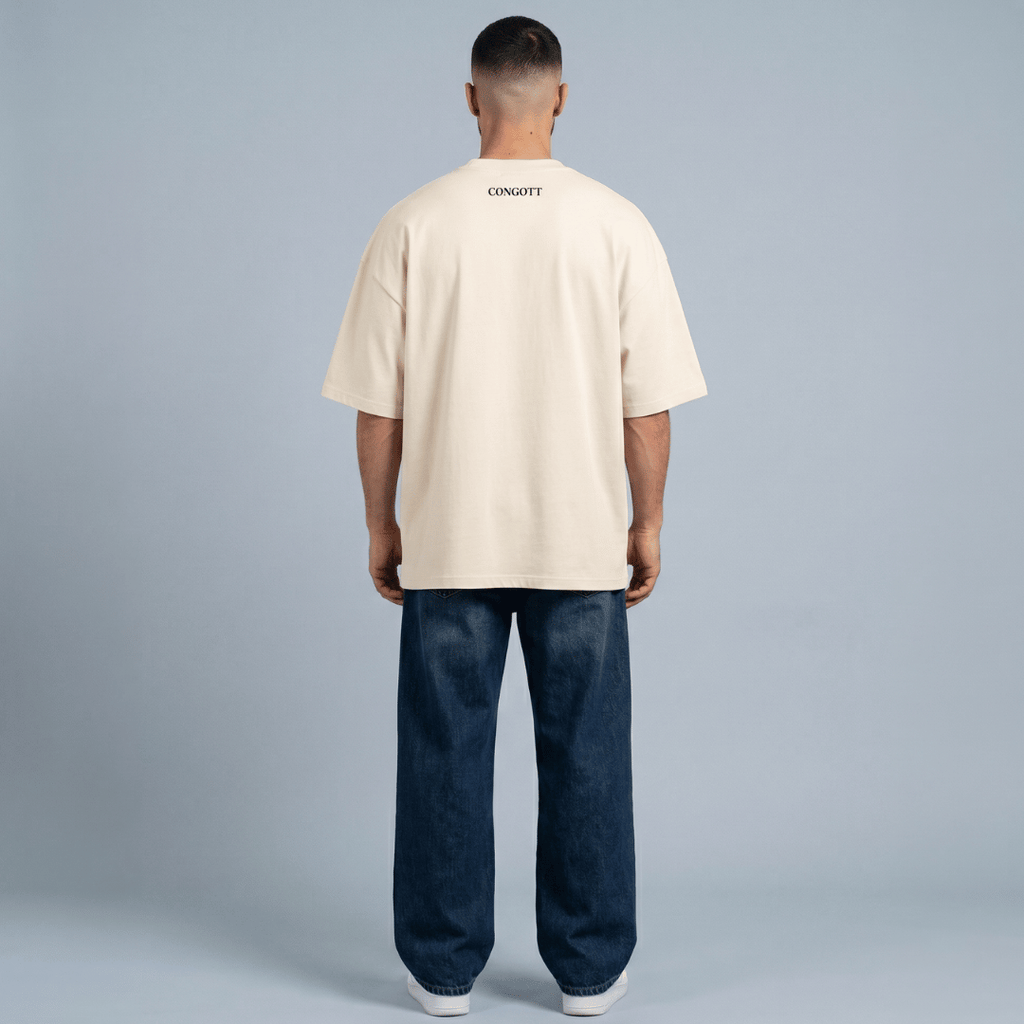 Tshirt oversized- CAMEL CRUZ JESUS / HOMBRE