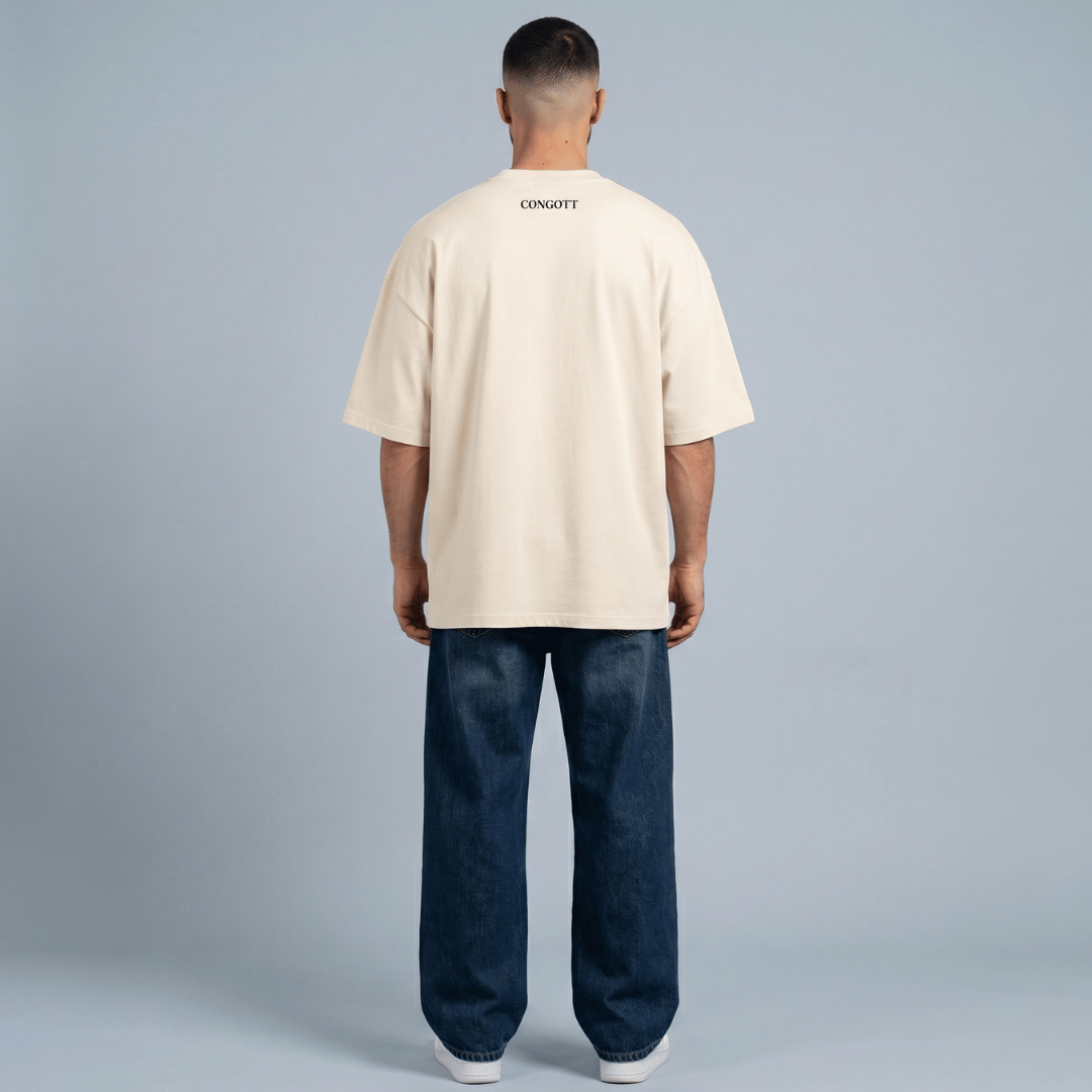 Tshirt oversized- CAMEL CRUZ JESUS / HOMBRE