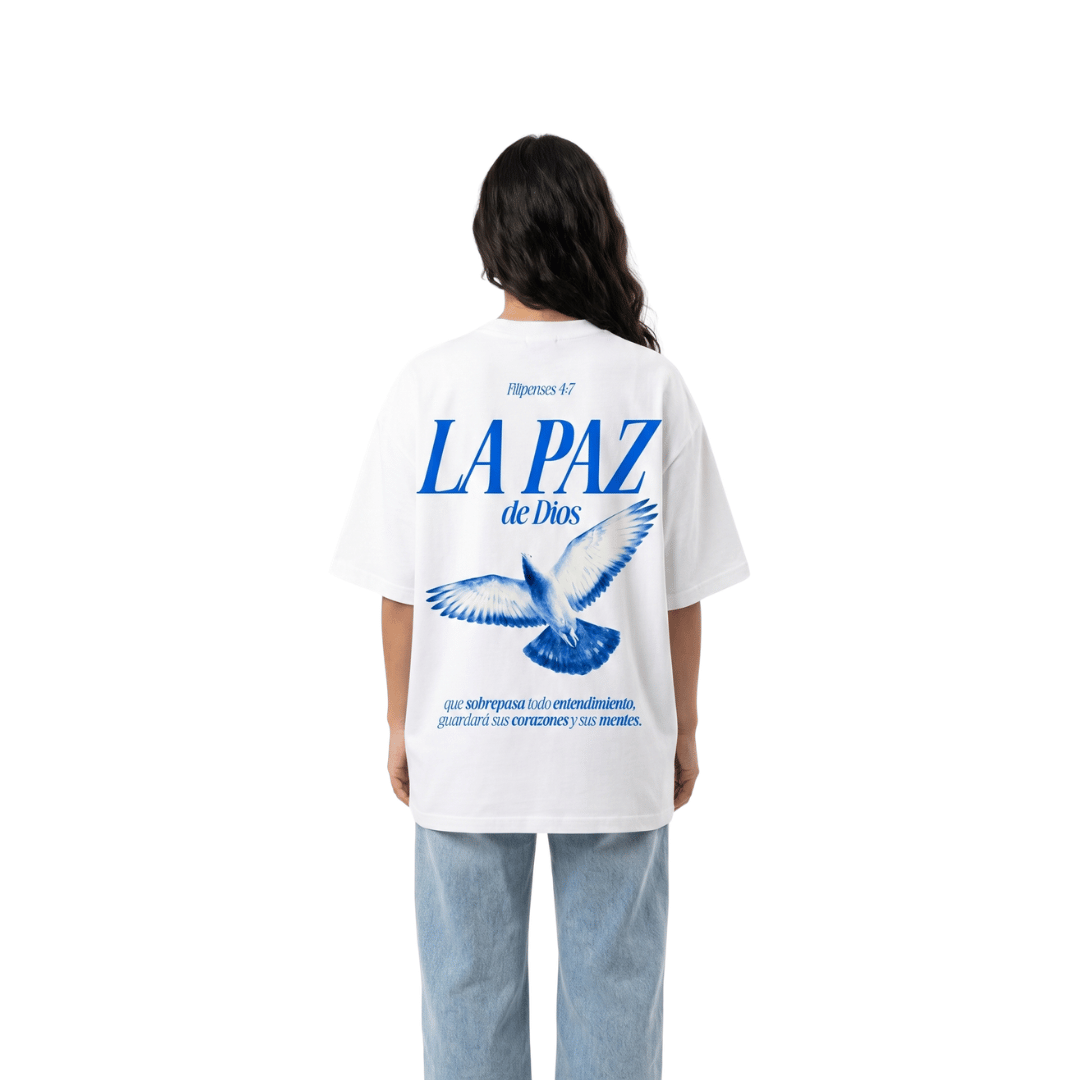 Tshirt oversized-LA PAZ DE DIOS-MUJER