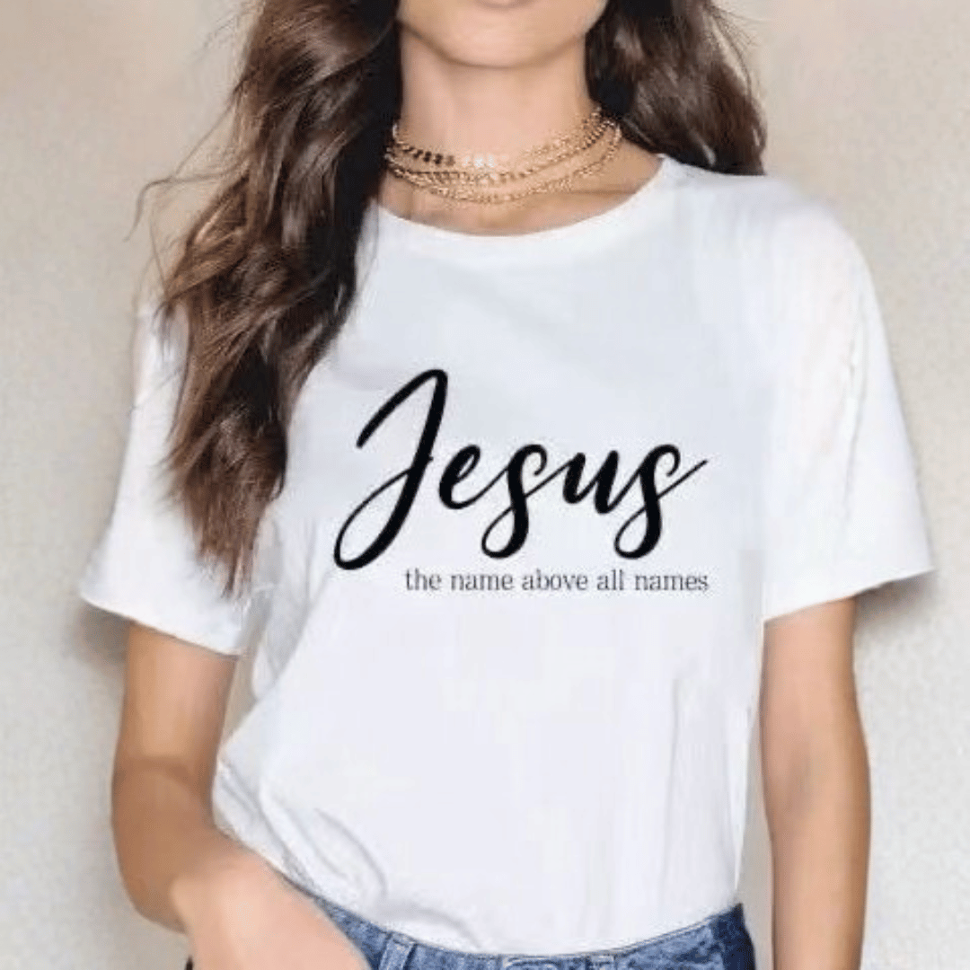 CAMISETA JESUS THE NAME 2010 / MUJER