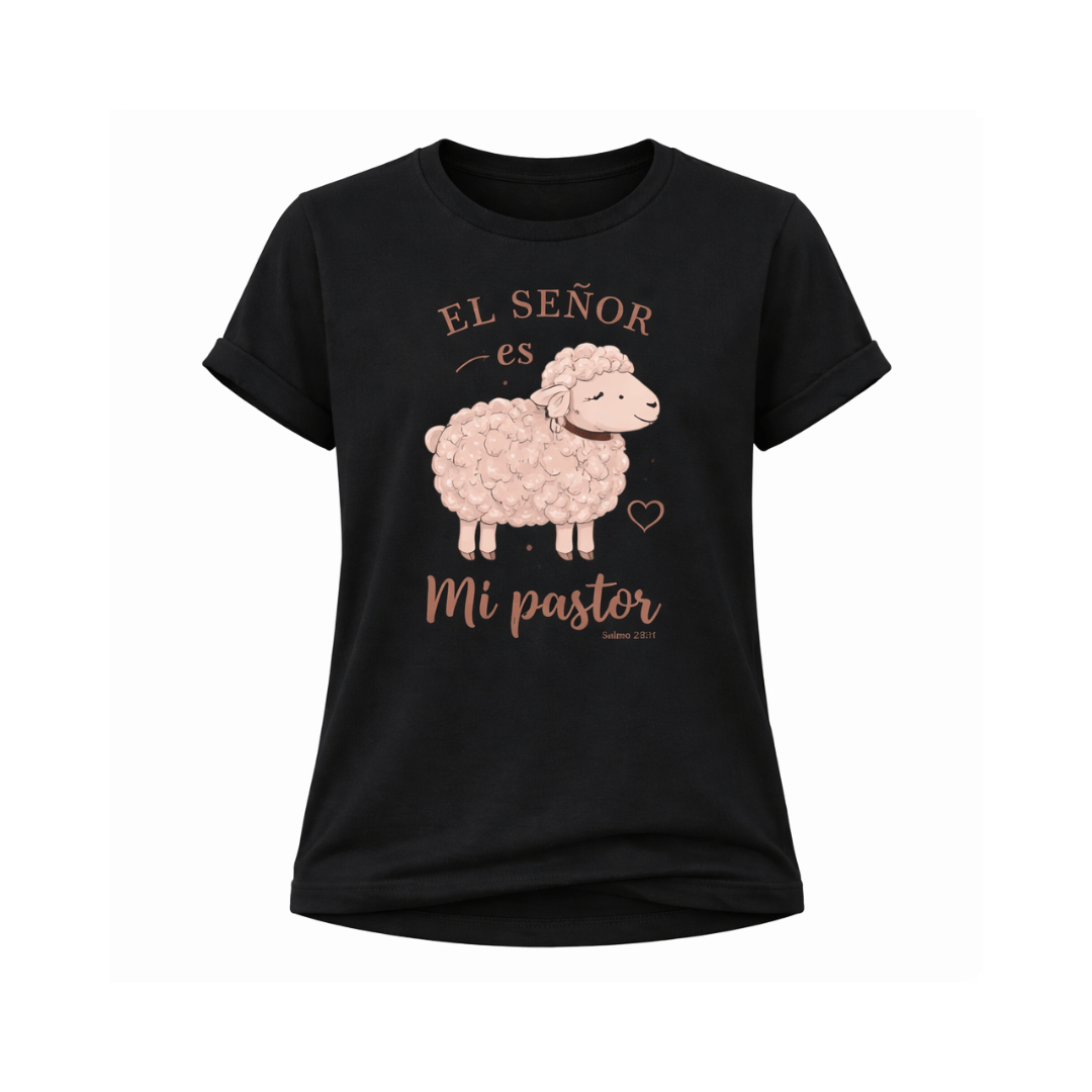 CAMISETA DAMA EL SEÑOR ES MI PASTOR / MUJER