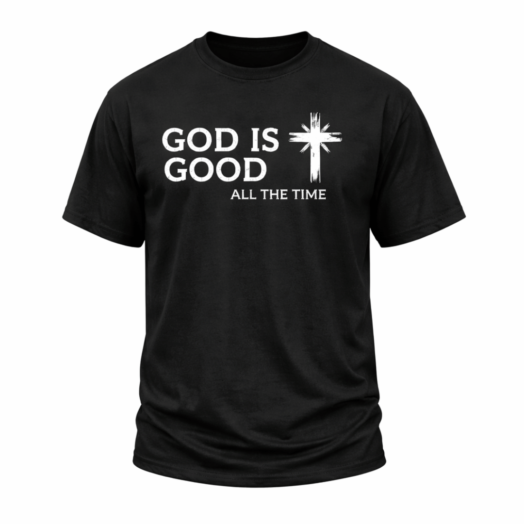 CAMISETA NEGRA GOD IS GOD ALL THE TIME / HOMBRE
