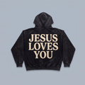 Buzo UNISEX JESUS LOVE YOU acid wash