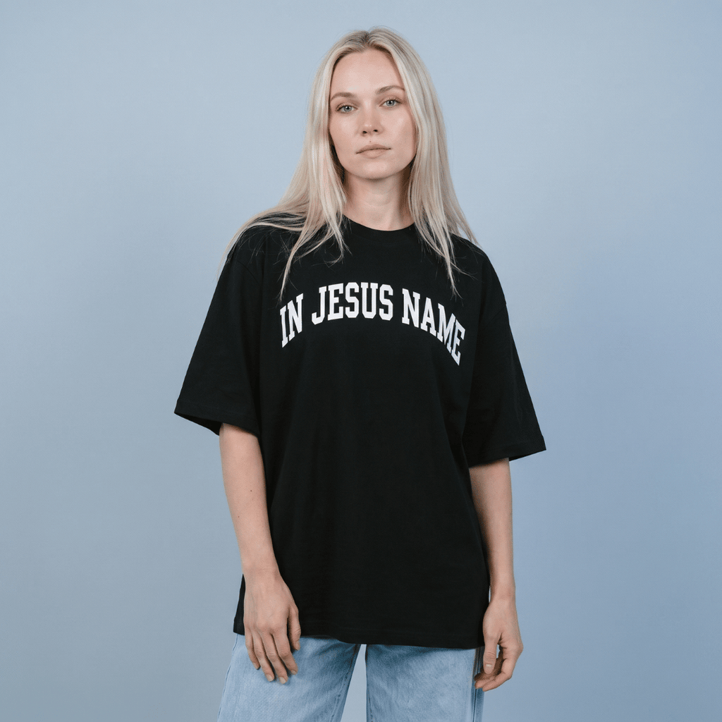 Tshirt oversized- MUJER- IN JESUS NAME