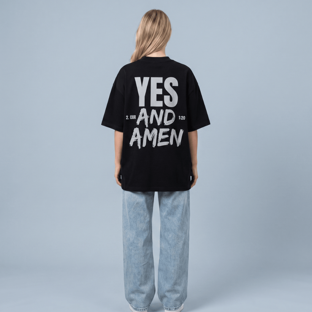 Tshirt oversized- MUJER-  YES AND AMEN