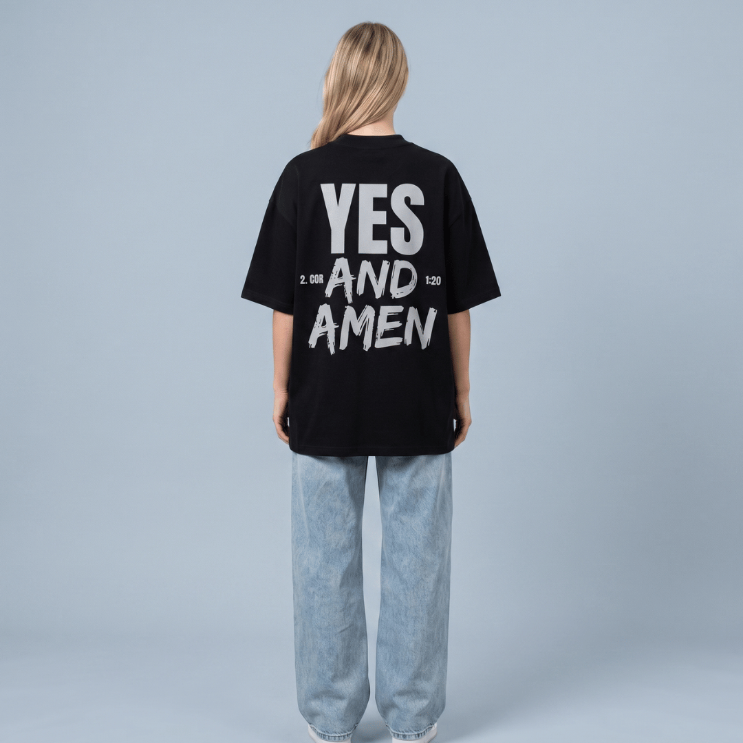 Tshirt oversized- MUJER-  YES AND AMEN