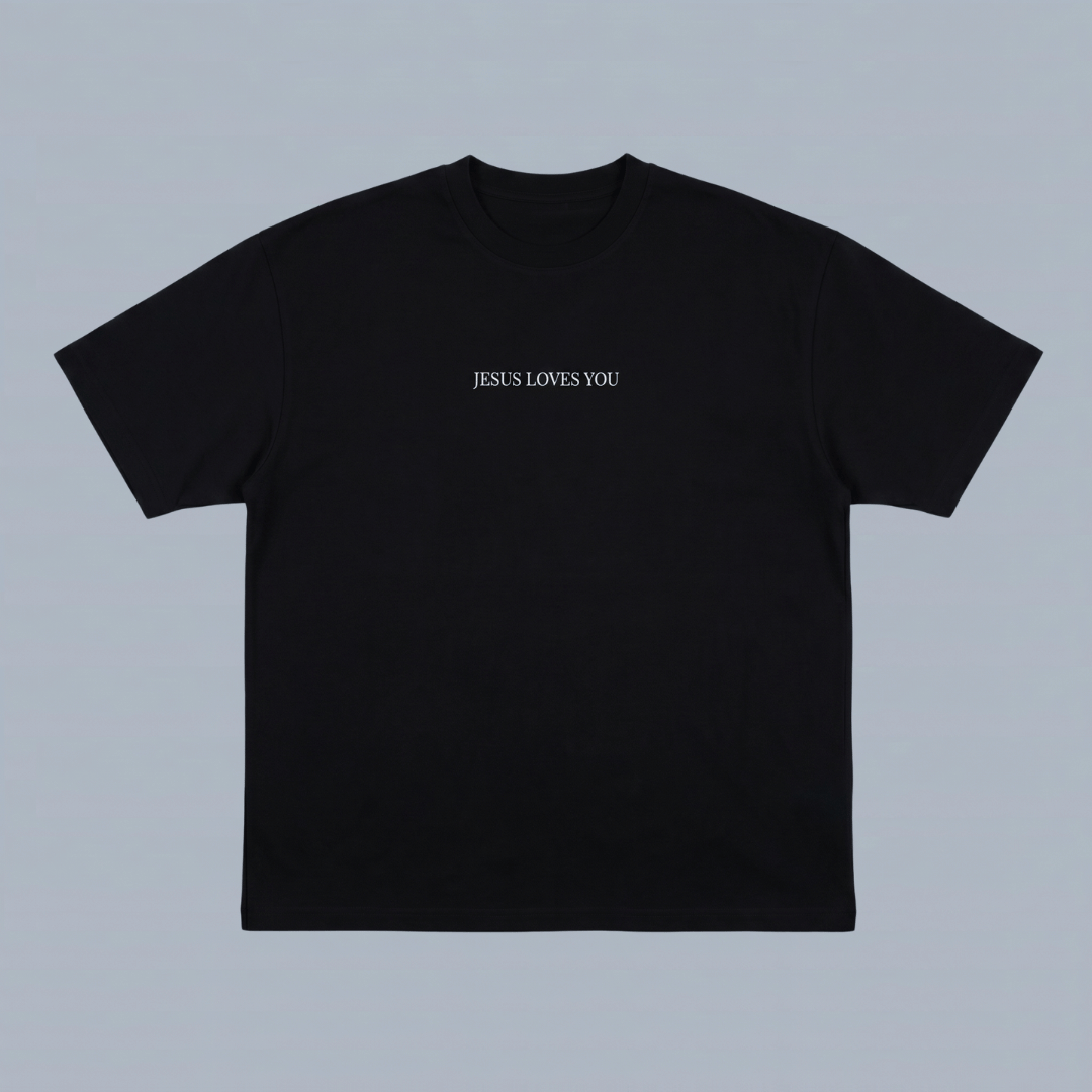 Tshirt oversized  JESUS LOVES YOU