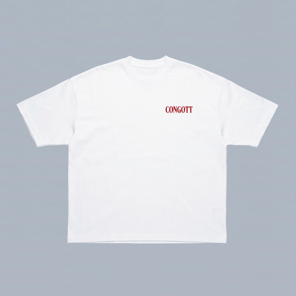 Tshirt oversized  JESUS LOVE YOU RED