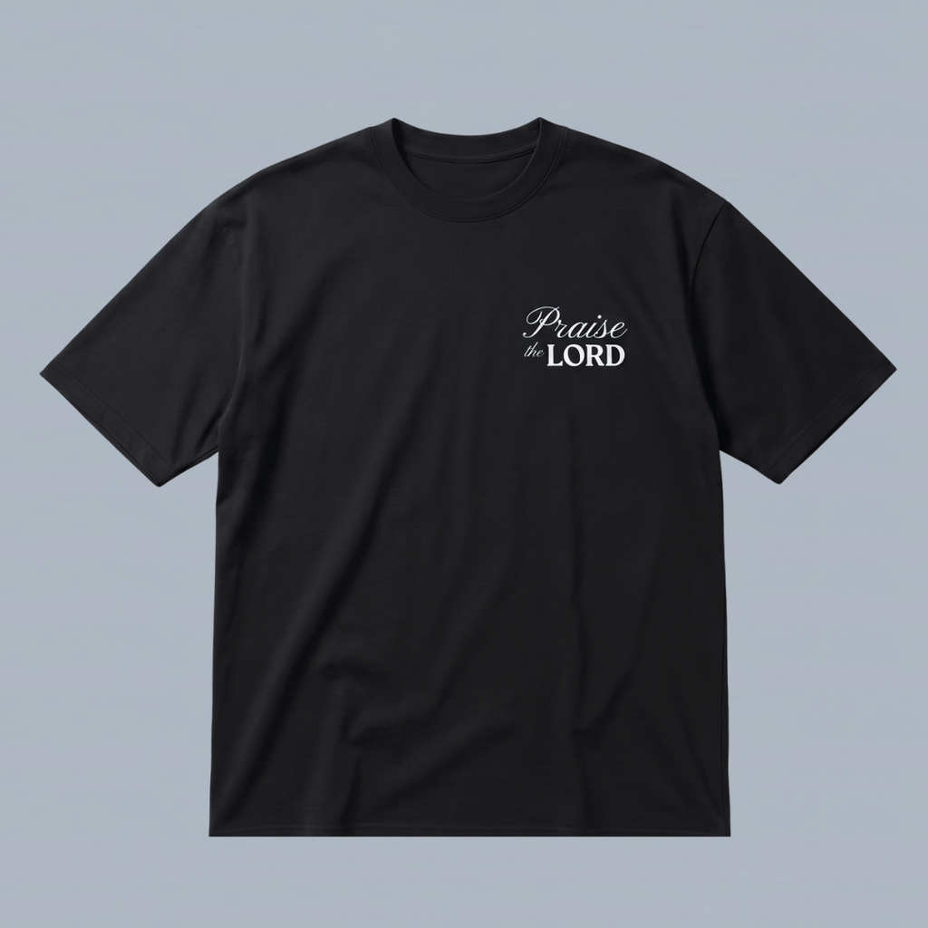 Tshirt oversized-PRAISE THE LORD/ HOMBRE
