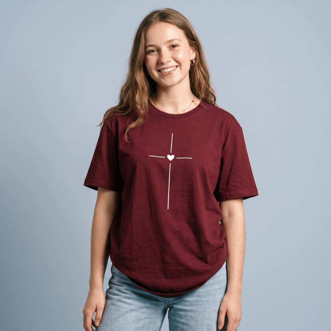 BASIC DAMA VINOTINTO CORAZON CRUZ / MUJER