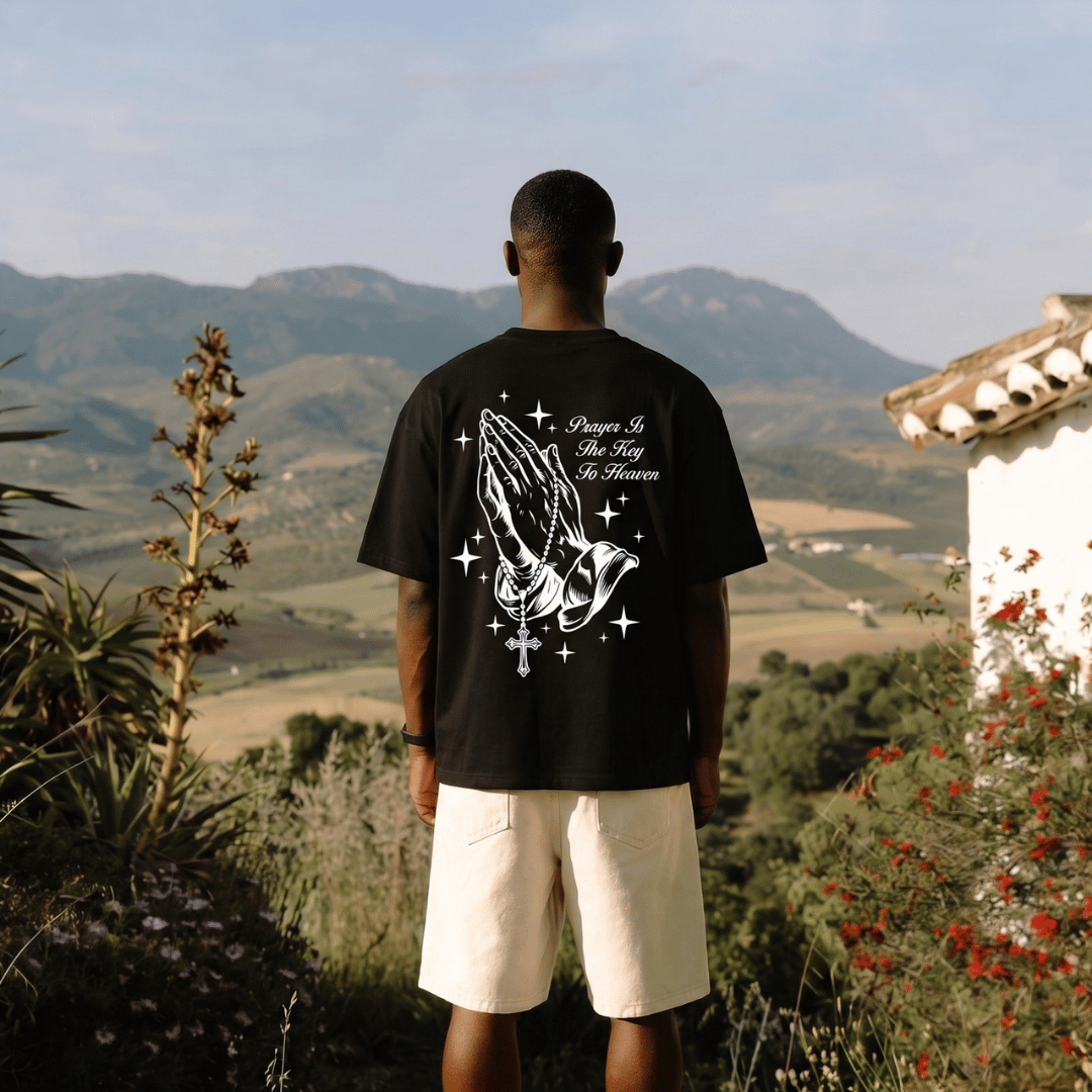Tshirt oversized- Hombre- ORACION CRUZ
