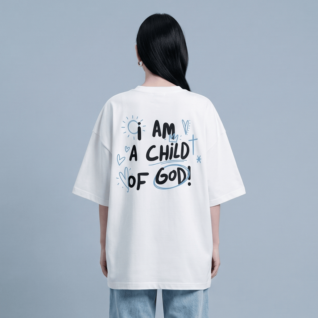 Tshirt oversized  I AM A CHiLDT OF GOD! / MUJER