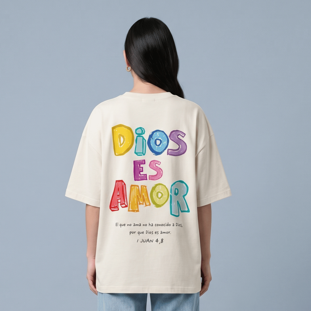 Tshirt oversized DiOS ES AMOR / MUJER