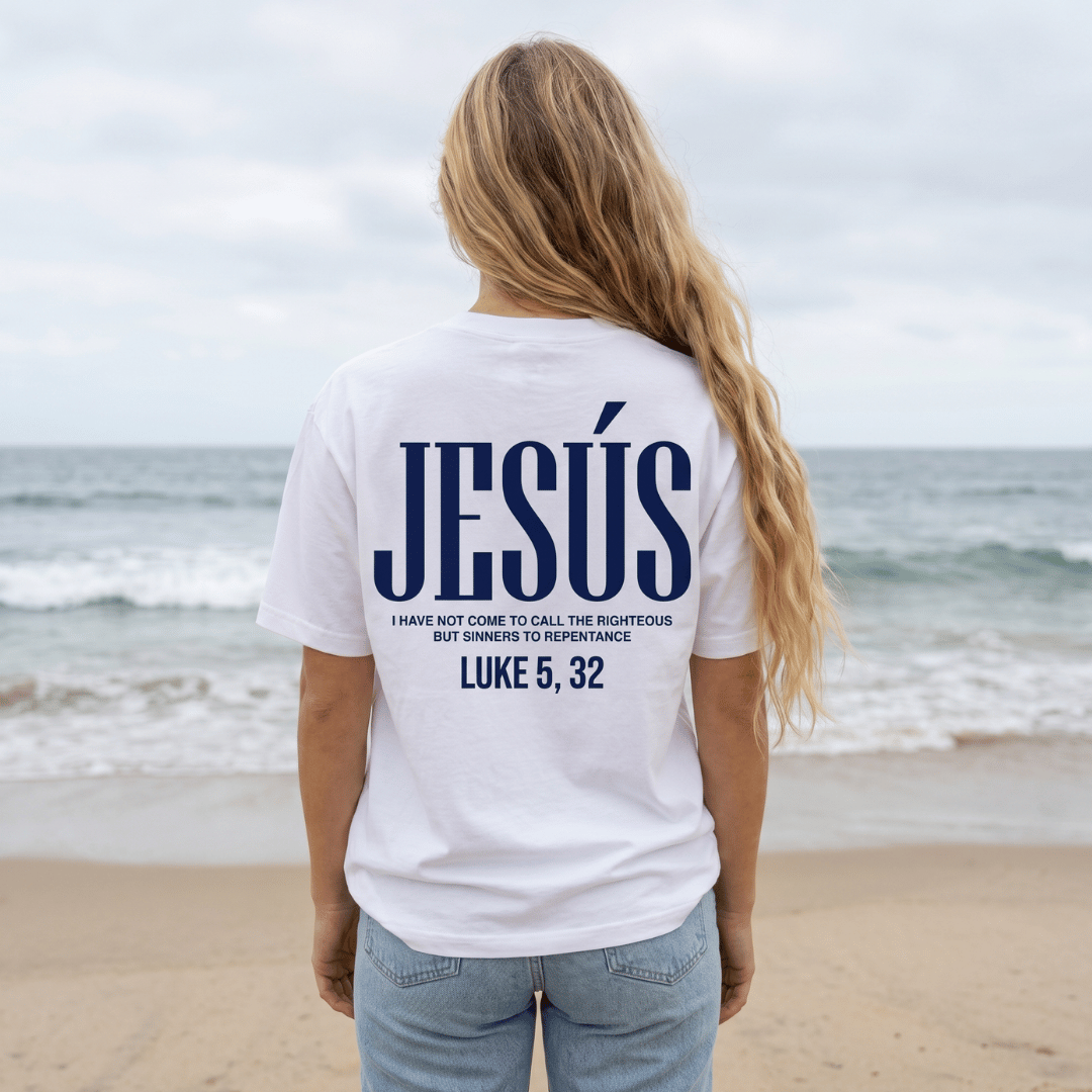 Tshirt oversized  JESUS LUKE 5:32 / MUJER