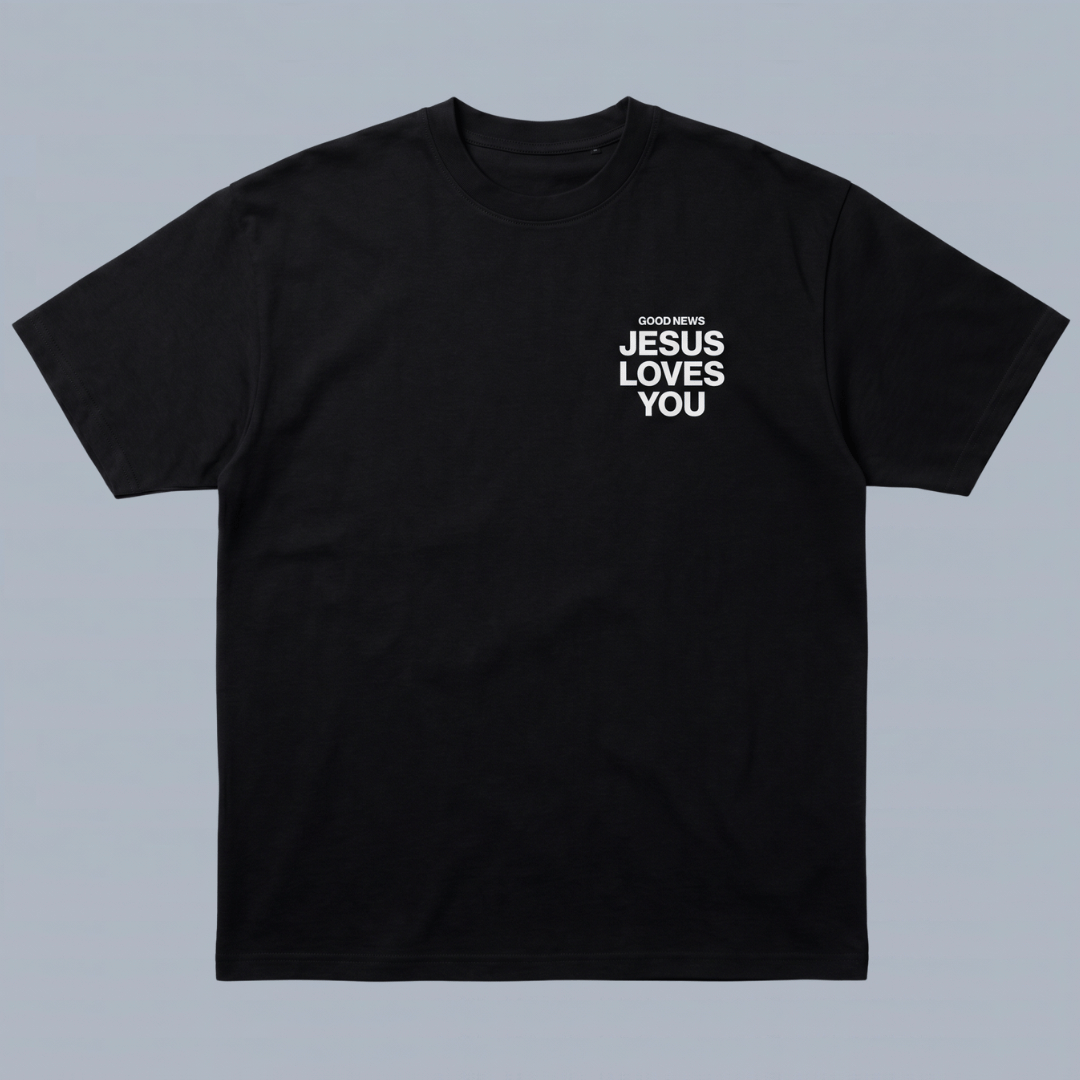 Tshirt oversized GOOD NEWS LOVES YOU / MUJER