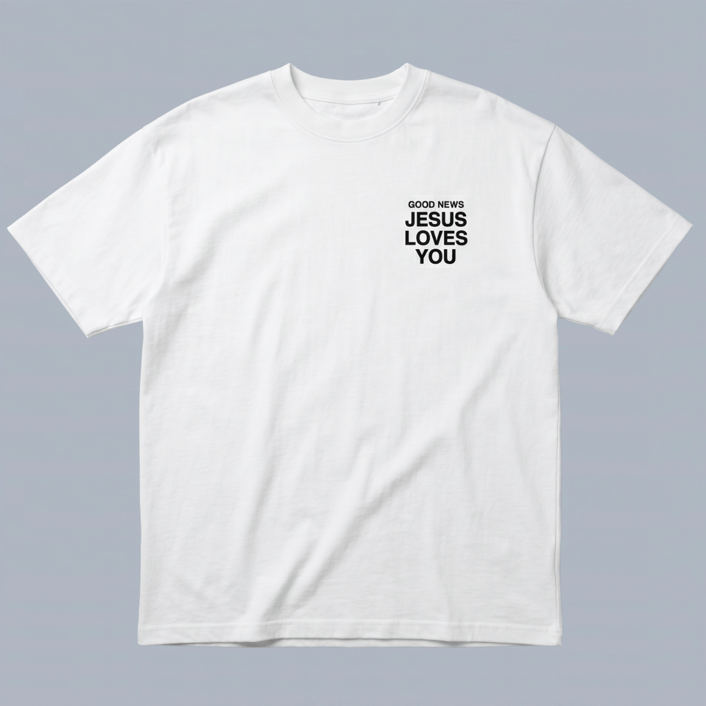 Tshirt oversized GOOD NEWS LOVES YOU / MUJER