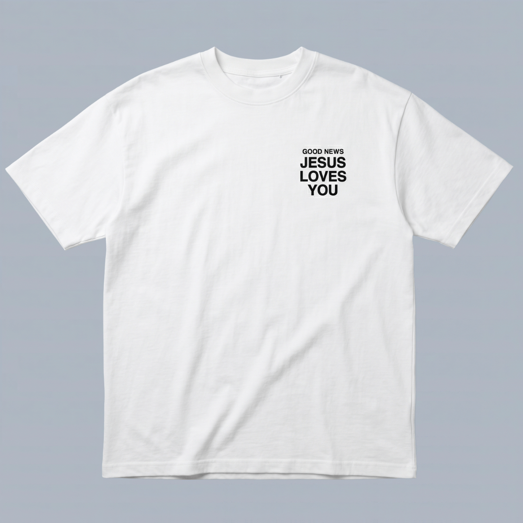 Tshirt oversized GOOD NEWS LOVES YOU / MUJER