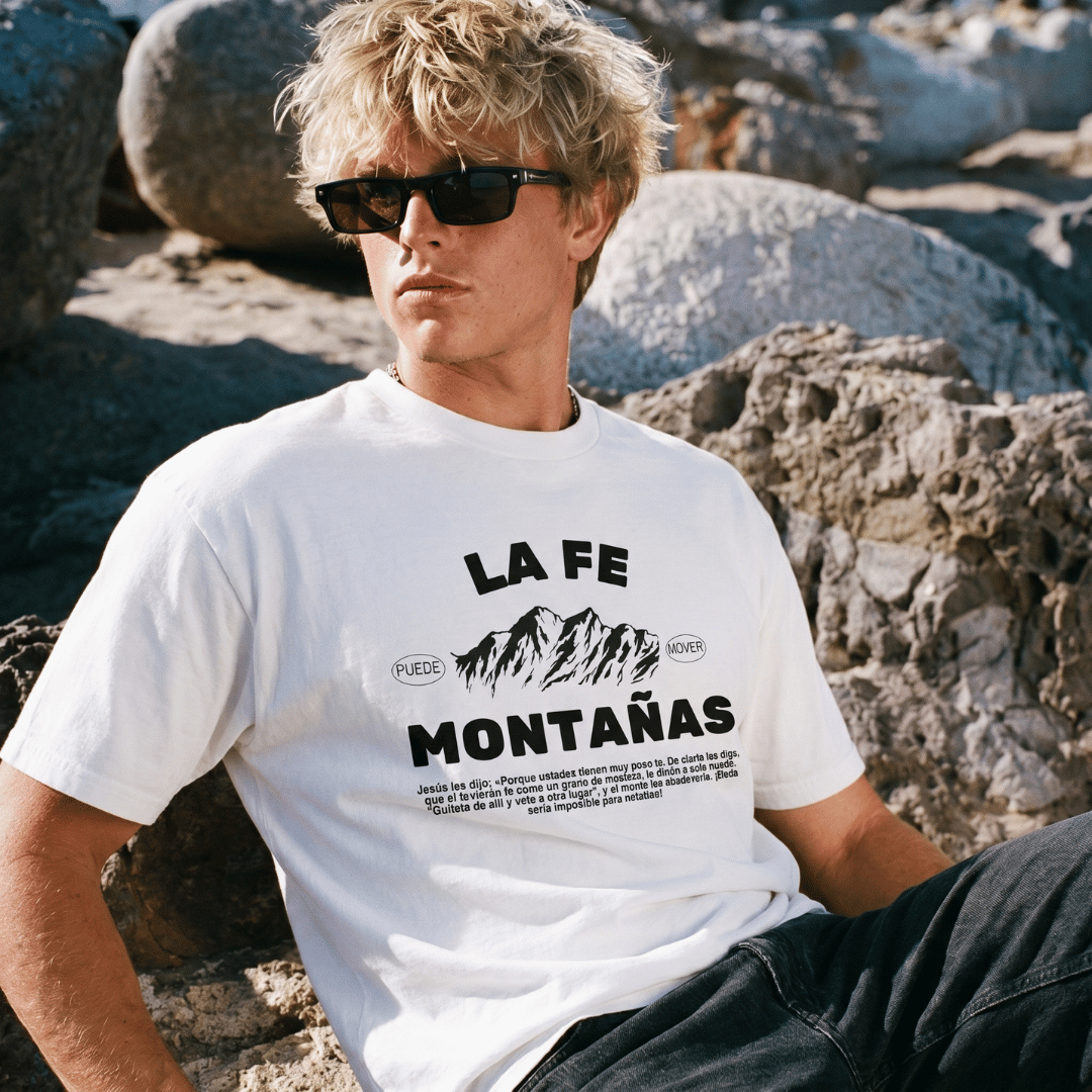 Tshirt oversized-BLANCO LA FE MUEVE MONTAÑAS