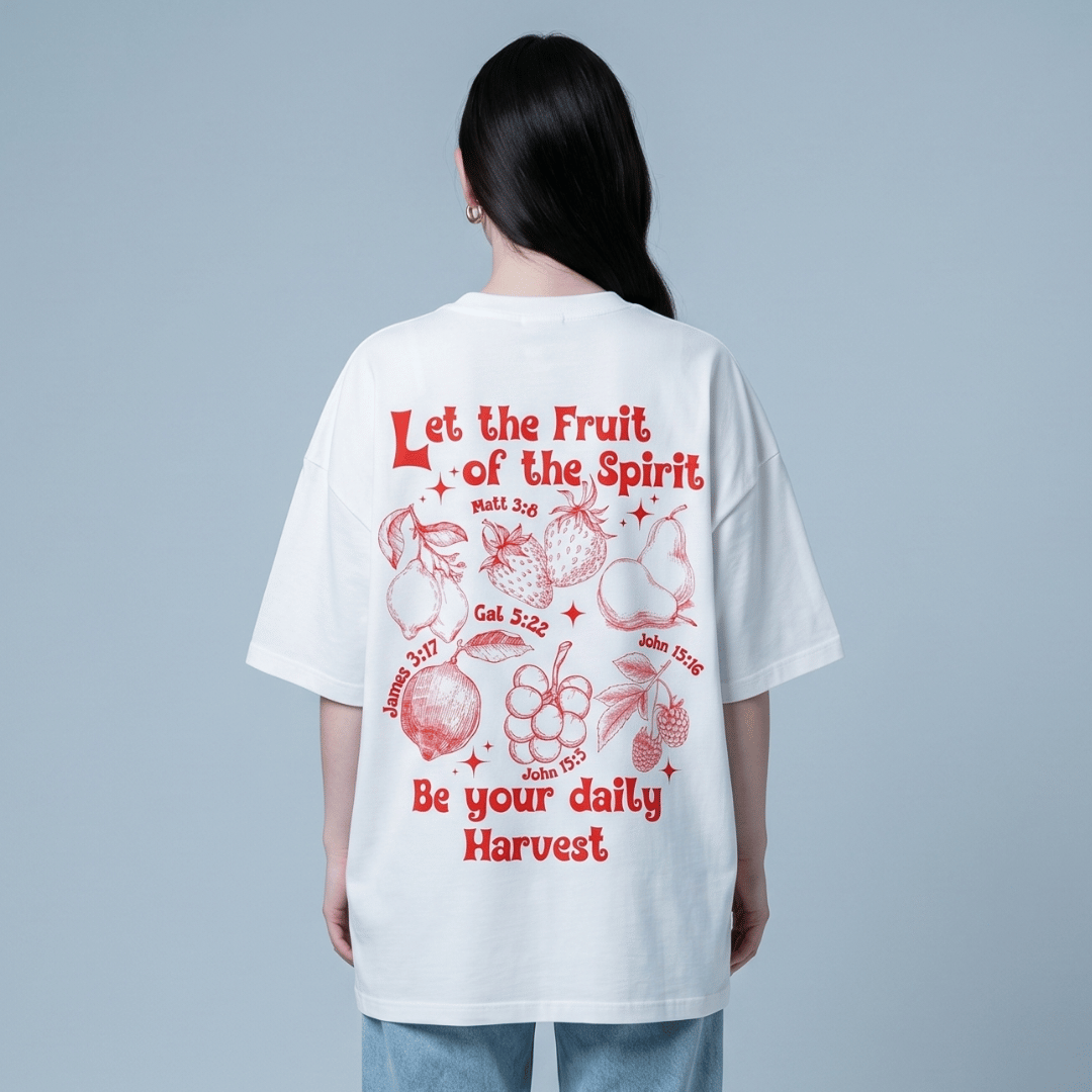 Tshirt oversized Let the Fruit of the Spirit / MUJER