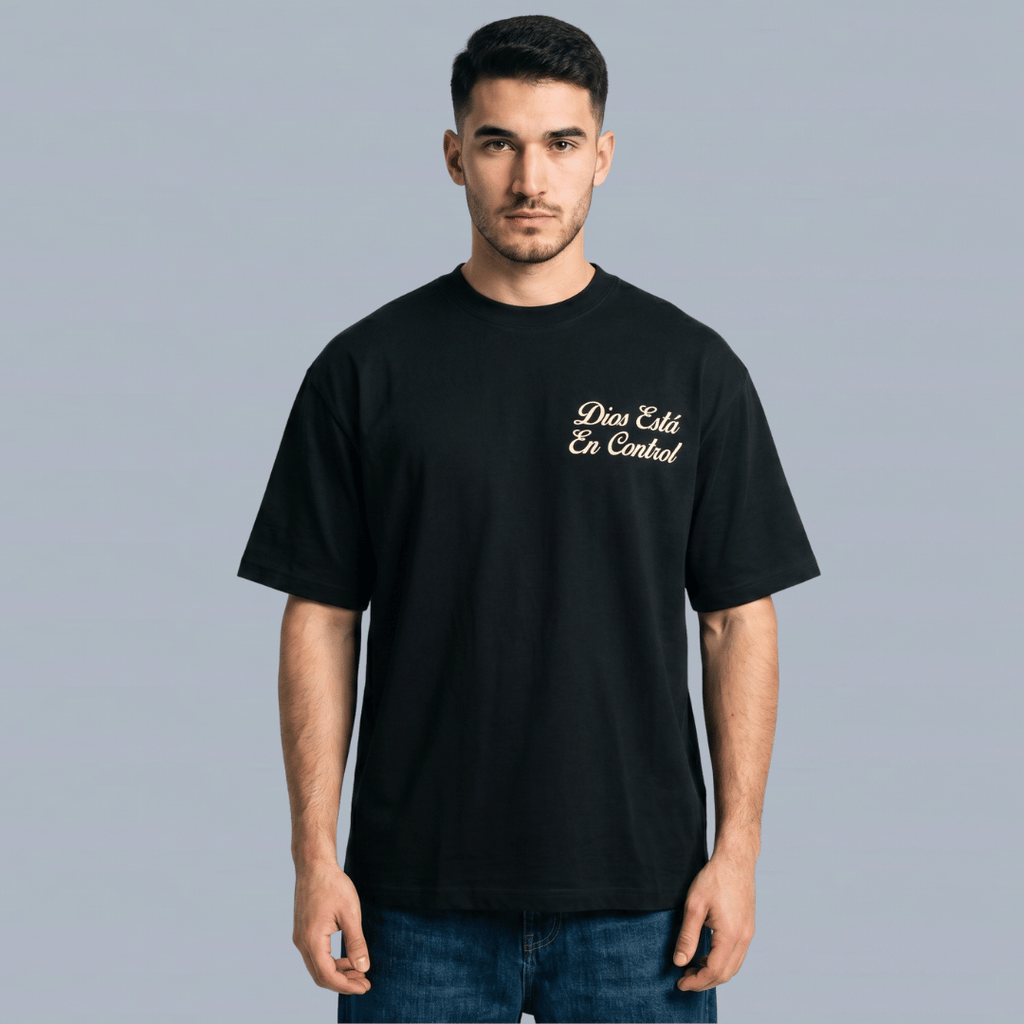 Tshirt oversized-DIOS ESTA EN CONTROL/ HOMBRE