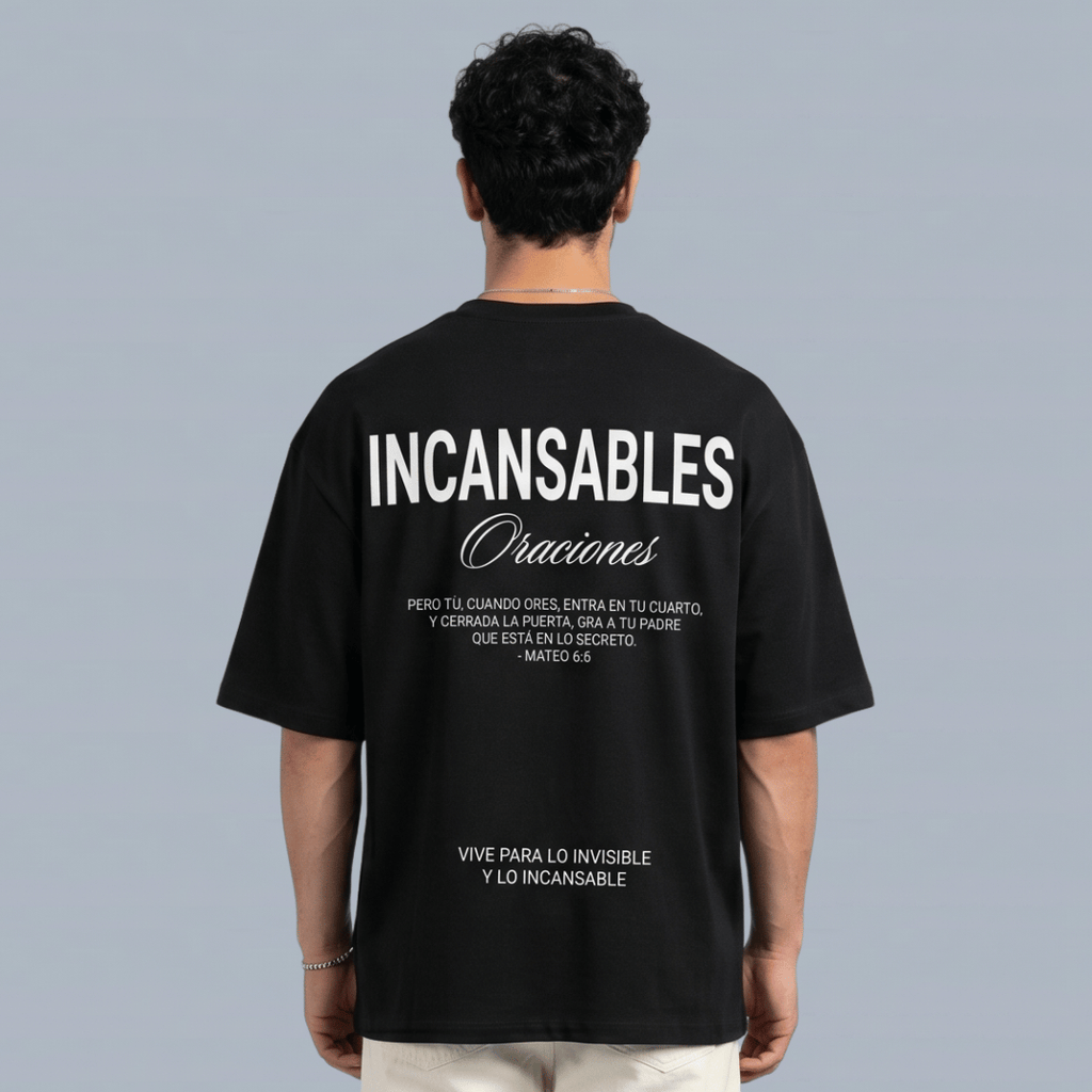 Tshirt oversized- INCANSABLES Oraciones/ HOMBRE