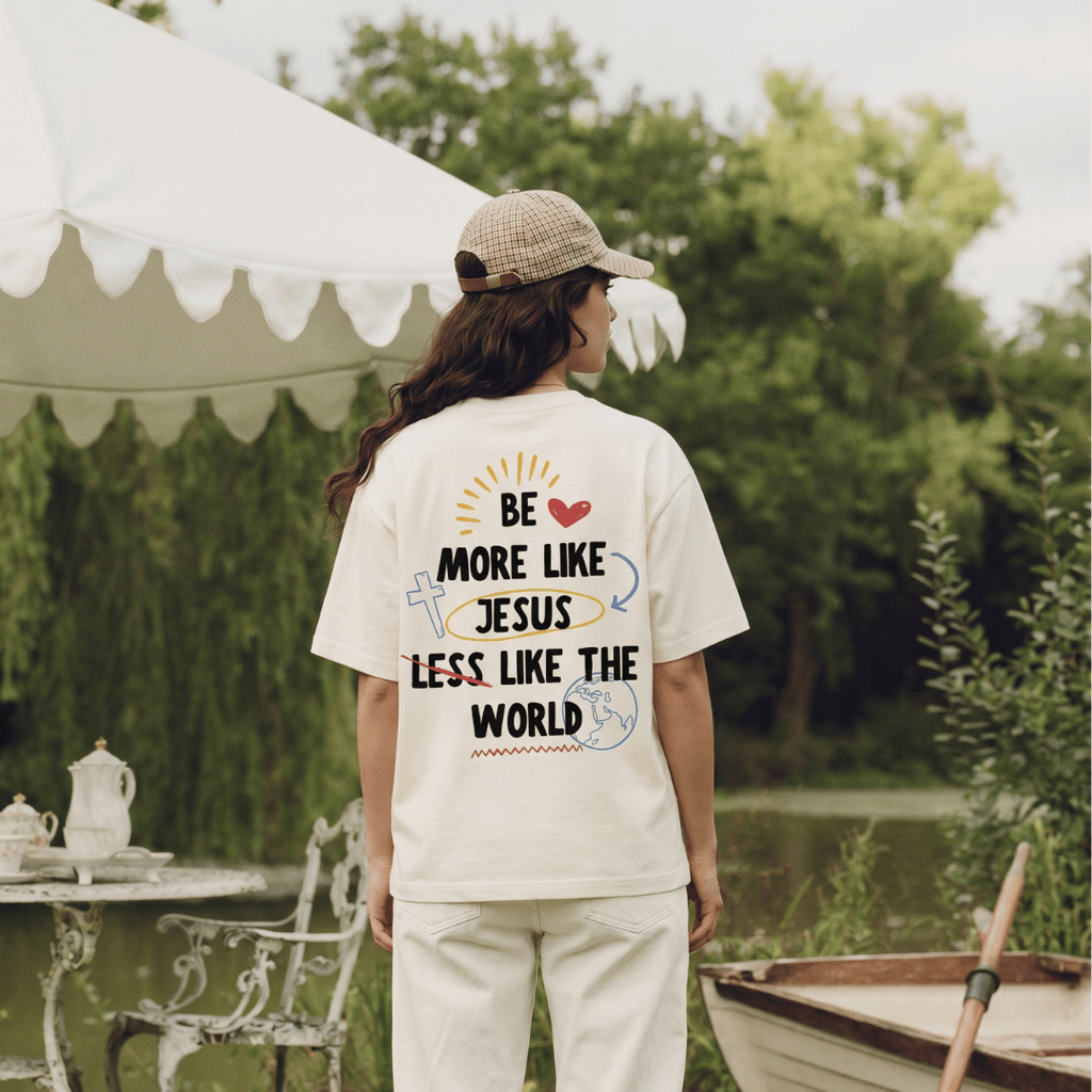 Tshirt oversized BE MORE LIKE JESUS / MUJER