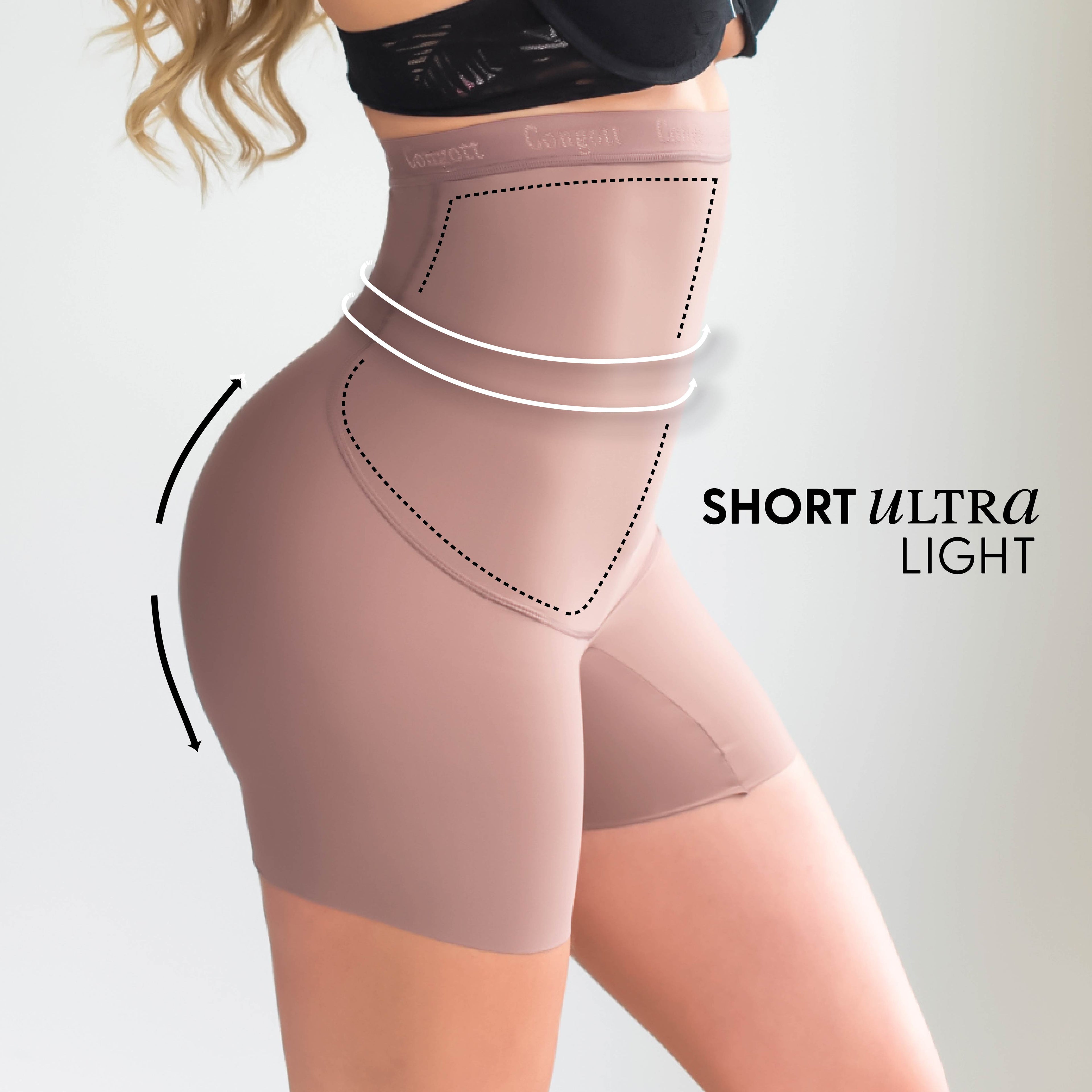 Short de Control Invisible con Refuerzo en Abdomen – Moldeo Sutil y Confort Todo el Día